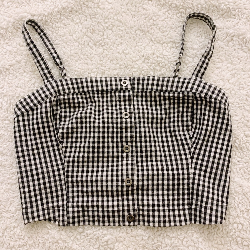 Brandy Checkered Top